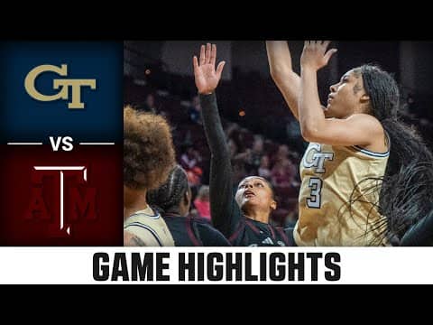 Georgia Tech vs. Texas A&M Game Highlights | 2025-26 ACC Women's Basketball