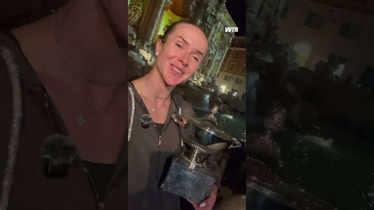A message from the Rome champ! 📣 #WTA #ElinaSvitolina #Tennis #IBI26 #Rome