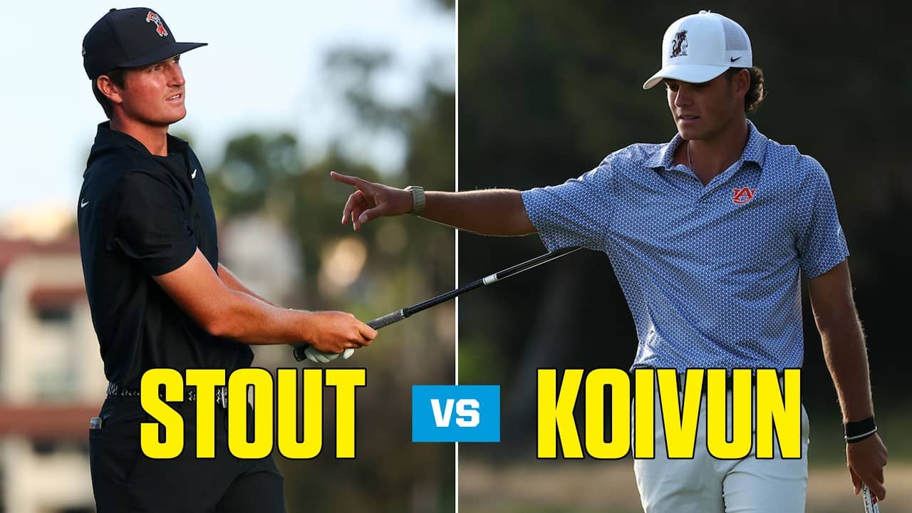 Jackson Koivun v. Preston Stout: 2026 NCAA Golf semifinals | SHOT BY SHOT