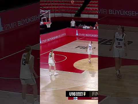 Basketball physics don’t apply here 👀 #U16EuroBasketWomen