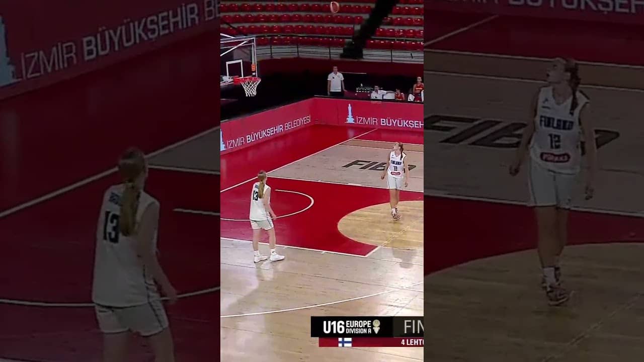 Basketball physics don’t apply here 👀 #U16EuroBasketWomen