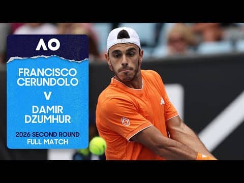 Francisco Cerundolo v Damir Dzumhur Full Match | Australian Open 2026 Second Round