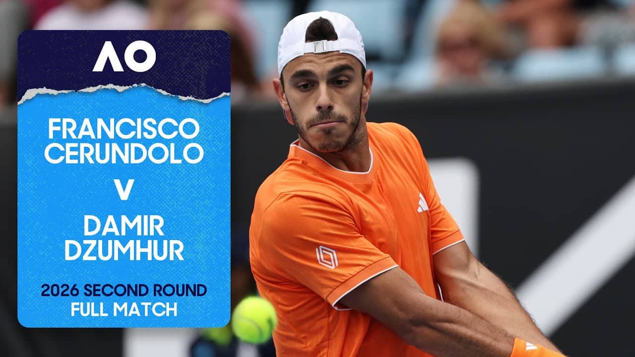 Francisco Cerundolo v Damir Dzumhur Full Match | Australian Open 2026 Second Round