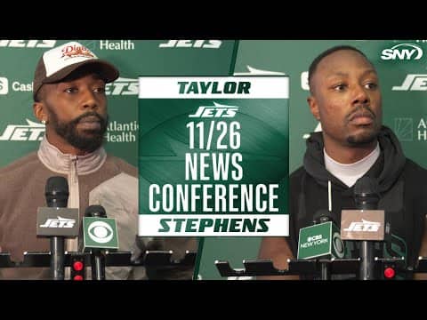 Tyrod Taylor and Brandon Stephens preview Jets' upcoming matchup against Falcons