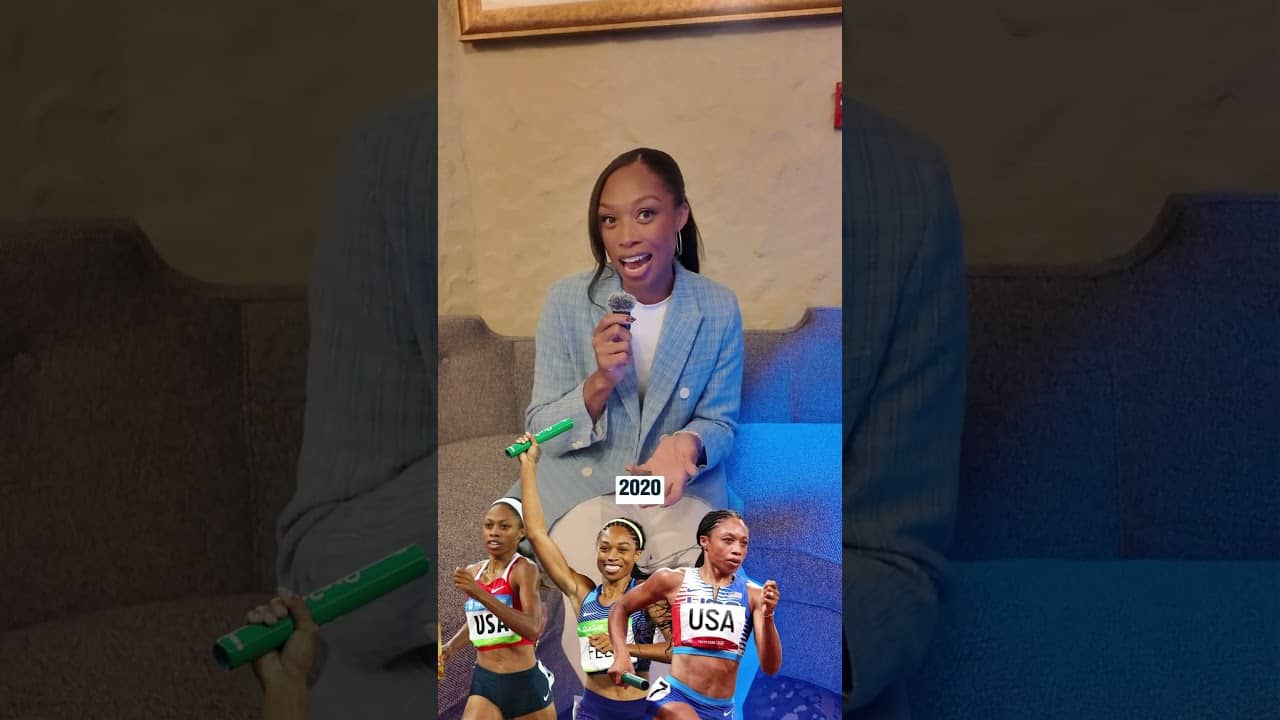 Prime Allyson Felix on all four legs of a 4x400m?! 😮‍💨🇺🇸 #trackandfield #athlete #teamusa
