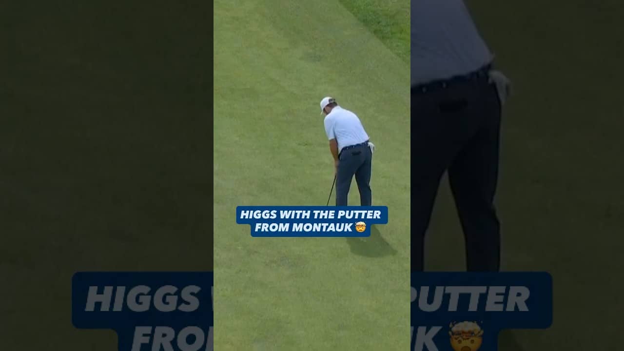 Harry Higgs Drains INSANE Long Putt From OFF the Green at Shinnecock Hills! ⛳🔥