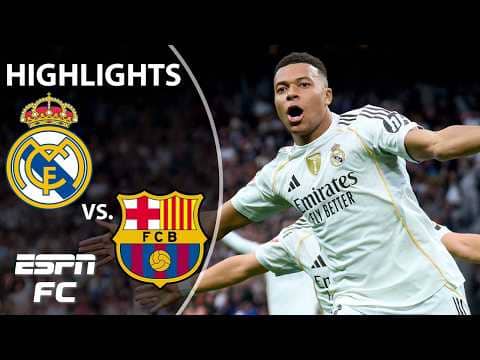 🚨 EL CLASICO CHAOS 🚨 Real Madrid vs. Barcelona | LALIGA Highlights | ESPN FC