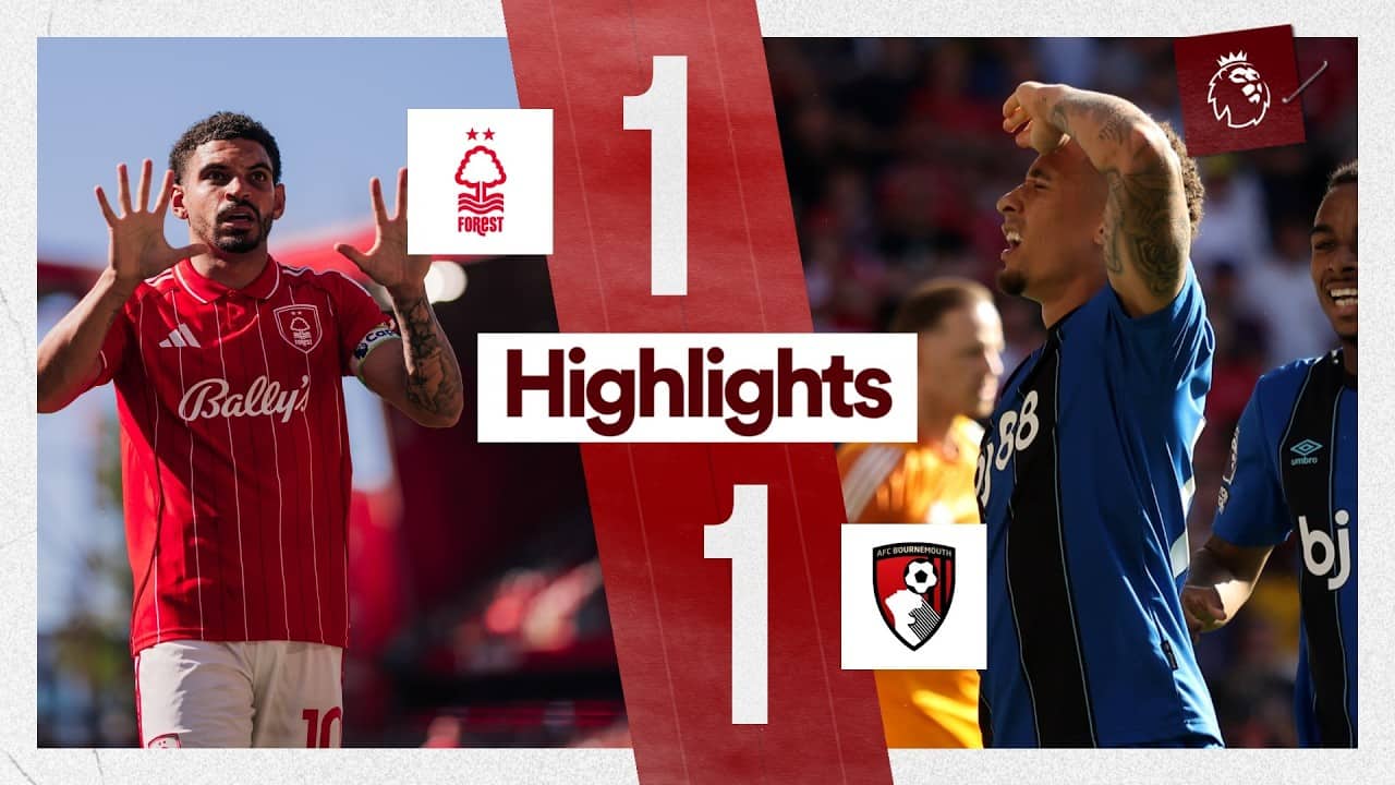 STUNNING MGW FREE-KICK 😍 | Nottingham Forest 1-1 AFC Bournemouth | Premier League Highlights 🎬