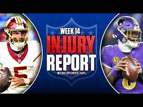 NFL Week 14 Injury Report: Jayden Daniels set to start vs Vikings, Lamar Jackson ACTIVE & MORE
