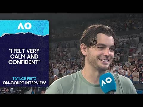 Taylor Fritz On-Court Interview | Australian Open 2026 First Round