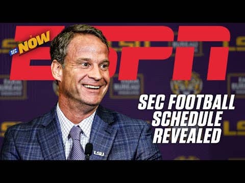 2026 SEC Football Schedule REVEALED 👀 | ESPN College Football