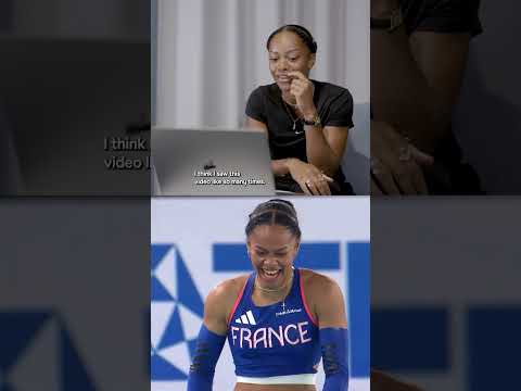 Marie-Julie Bonnin reacts to first World Indoor title in Nanjing with national record 💥