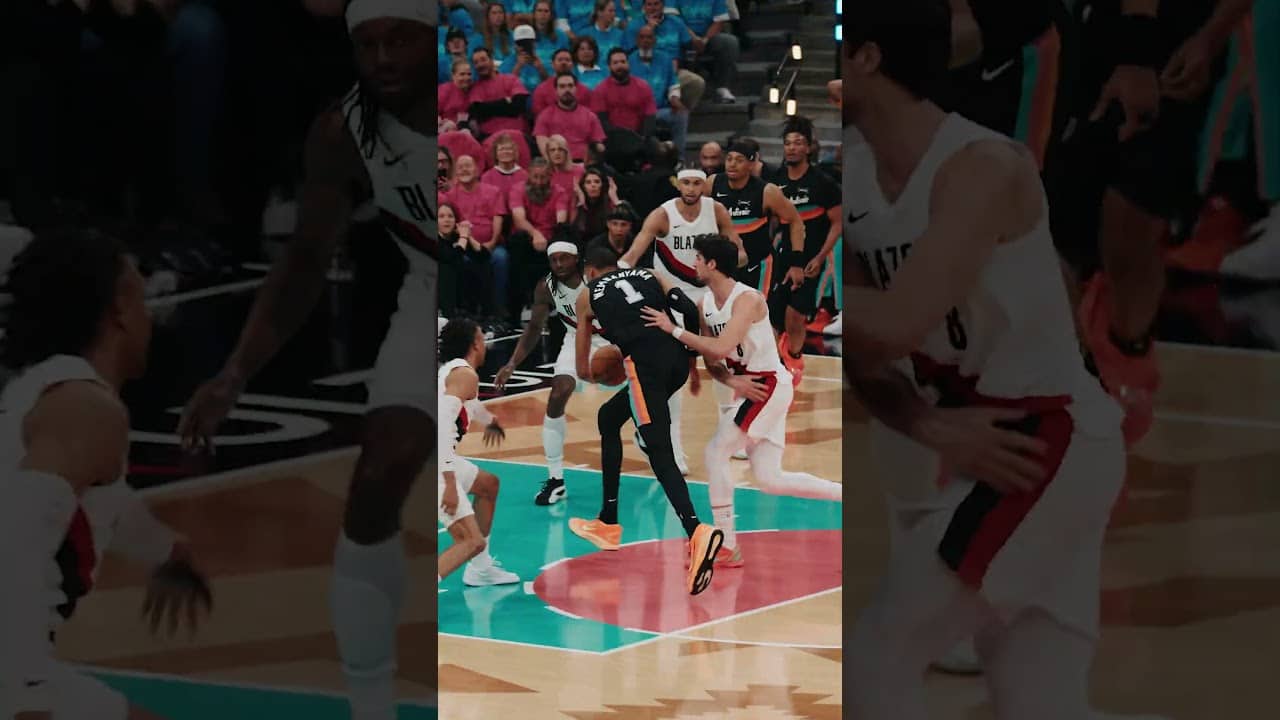 THERE GOES THAT MAN! 😮‍💨 #Spurs #NBA #victorwembanyama