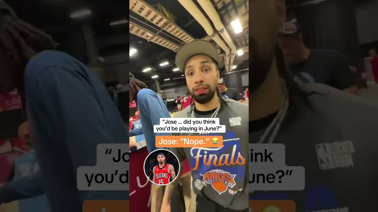 Jose Alvarado is living his best life with the Knicks 😂👏
