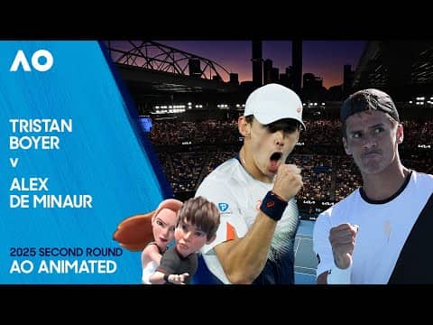 LIVE | Tristan Boyer v Alex de Minaur | AO Animated | Australian Open 2025