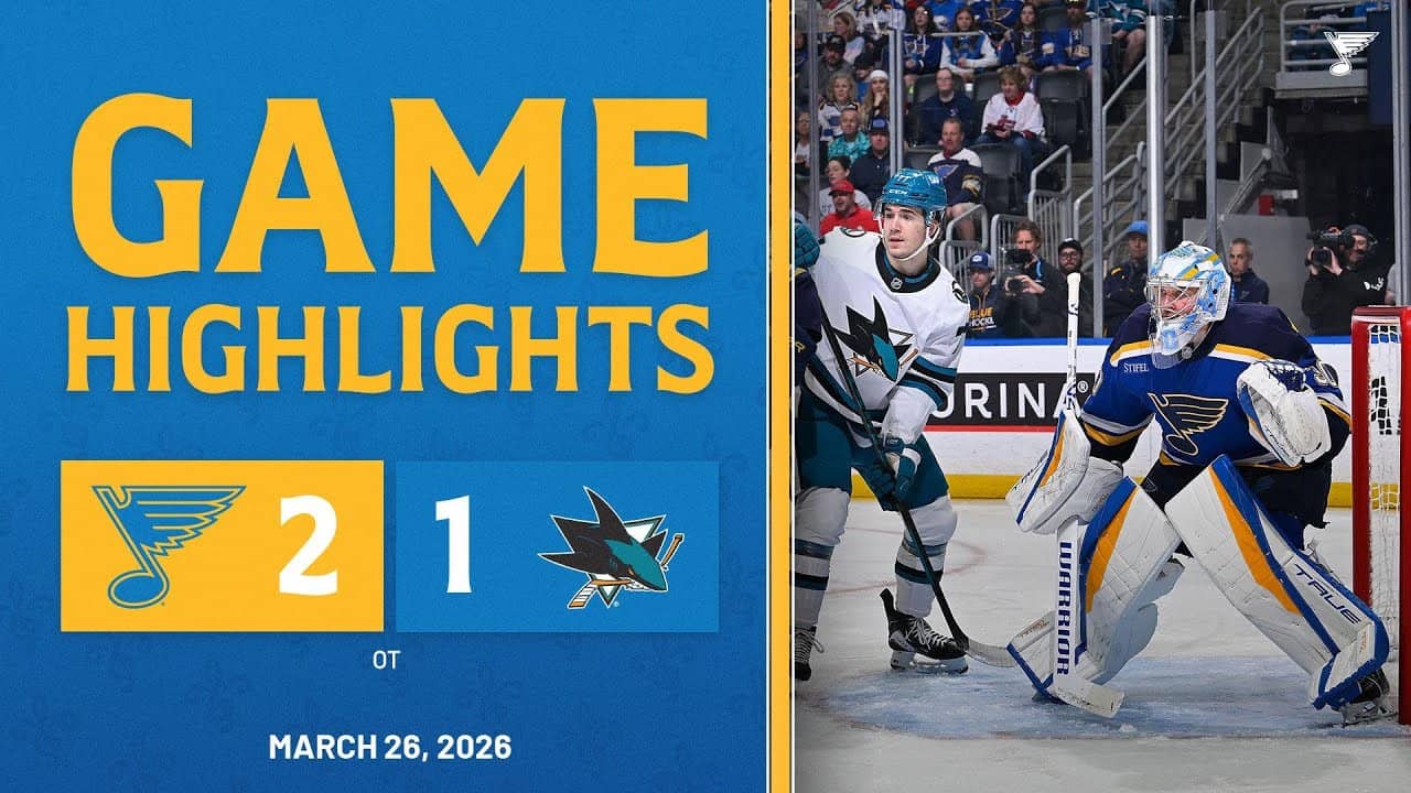 Game Highlights: Blues 2, Sharks 1 (OT)