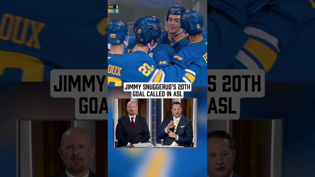 Jimmy Snuggerud's goal called in American Sign Language