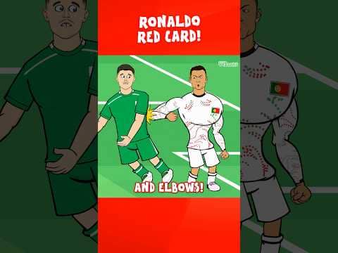 RONALDO RED CARD! #football #footballshorts #soccer