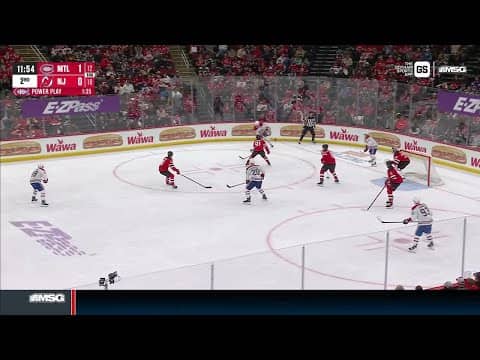 Ivan Demidov scores a powerplay goal against the New Jersey Devils