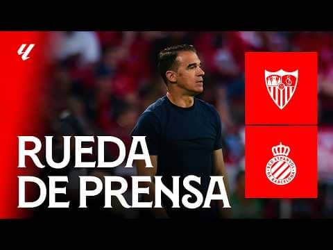 Rueda de prensa de Luis García Plaza en la previa del #SevillaEspanyol 📡 EN DIRECTO