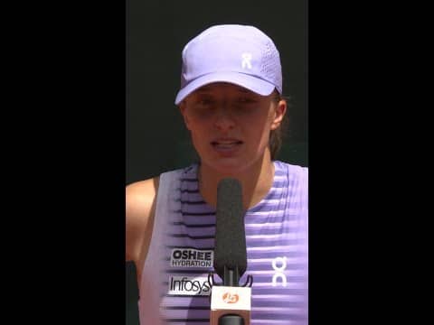 Iga on her time working with Rafa 🎙️  #shorts