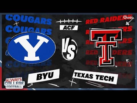 Big 12 Showdown + GameDay! Let's GO! BYU at Texas Tech preview