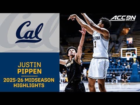 California G Justin Pippen Midseason Highlights | 2025–26 ACC Men’s Basketball