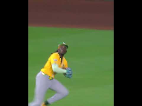 Lawrence Butler robs Jose Altuve of extra bases with this diving catch 😮