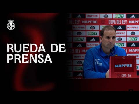 Rueda de prensa pospartido Copa del Rey de Jagoba Arrasate | RCD Mallorca