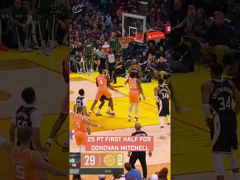 2️⃣5️⃣ for 4️⃣5️⃣! #cavs #nba #clevelandcavaliers #donovanmitchell #basketball