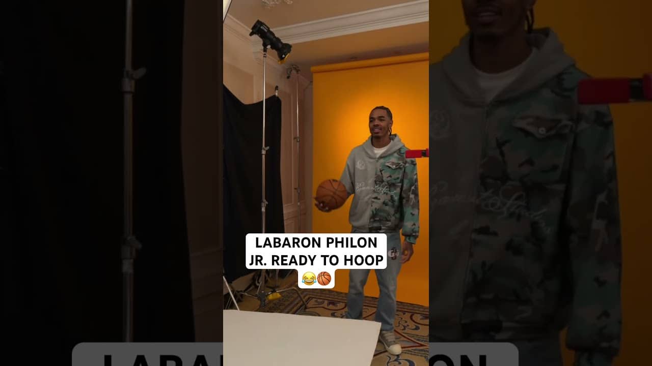Labaron Philon Jr. ready to hoop 😂🏀