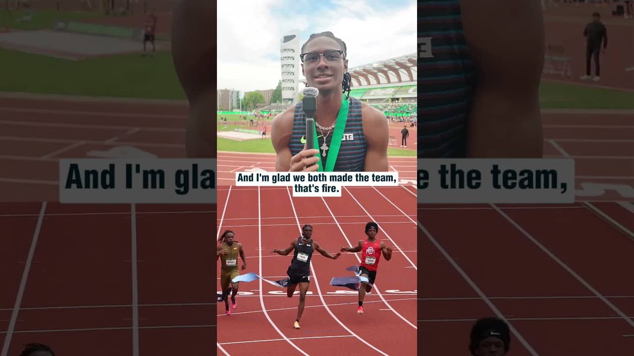 After winning the U20 men’s #100m chip, Tate Taylor reflects on making his first 🇺🇸 team. #track