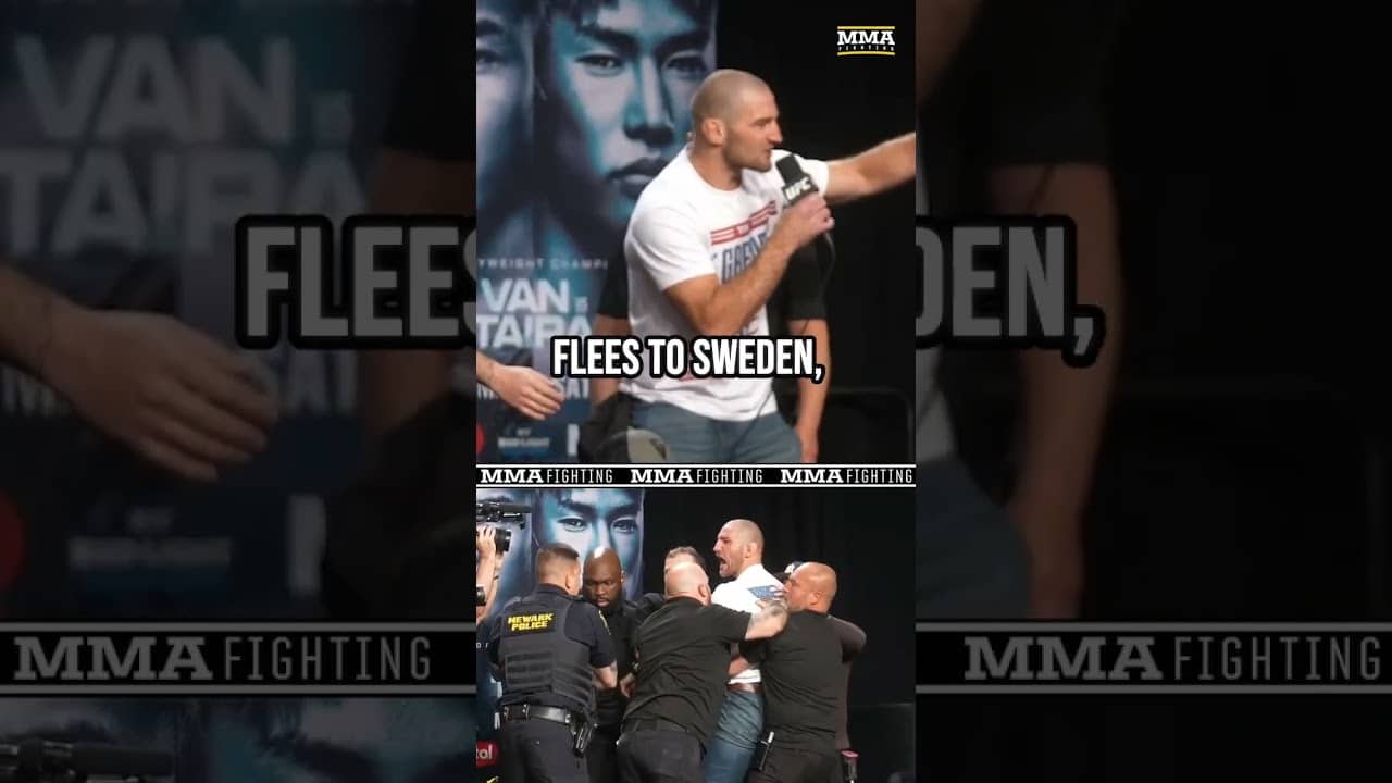 Khamzat Chimaev and Sean Strickland SCREAM INSULTS at the #UFC328 press conference 🫣