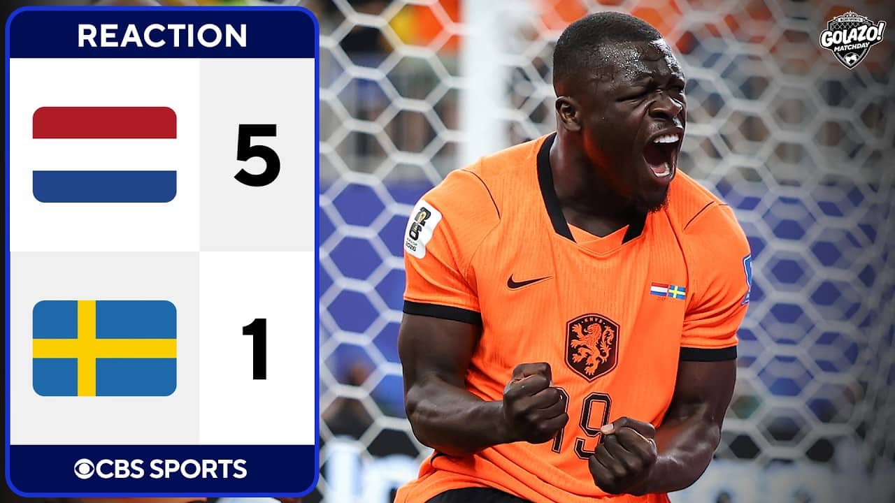 Golazo Matchday LIVE: Netherlands SMASH Sweeden FULL REACTION + Germany PREVIEW!