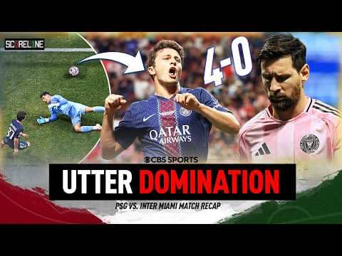 PSG DISMANTLE Inter Miami and Lionel Messi in Club World Cup Round of 16 | Match Recap | Scoreline