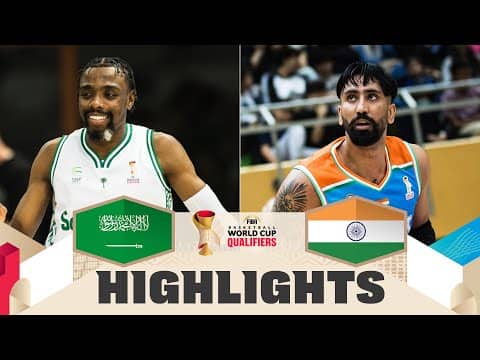 Saudi Arabia 🇸🇦 v India 🇮🇳 | Highlights | FIBA Basketball World Cup 2027 Asian Qualifiers