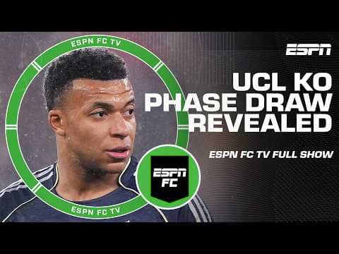 UEFA Champions League KO Phase Draw REVEALED 👀 | ESPN FC