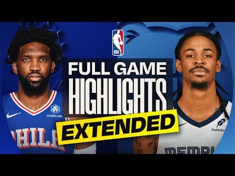 EXTENDED: 76ERS at GRIZZLIES | FULL GAME HIGHLIGHTS | December 30, 2025