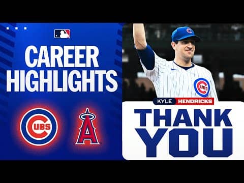 BEST moments from Kyle Hendricks' 12-year career in the Majors 🫡 (2016 World Series Champion w/Cubs)