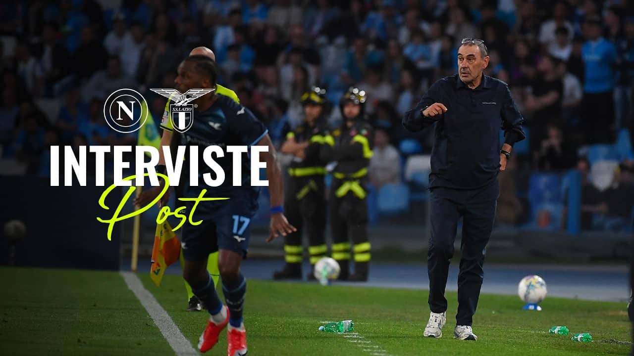 🗣️ LE INTERVISTE A MISTER SARRI, CANCELLIERI, PROVSTGAARD E GILA | NAPOLI-LAZIO 0-2