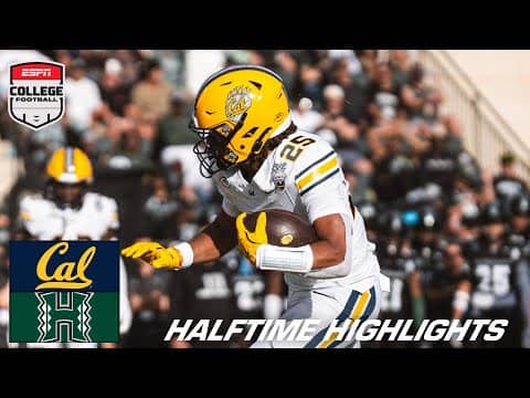 Hawai'i Bowl HALFTIME HIGHLIGHTS: California Golden Bears vs. Hawai'i Rainbow Warriors | ESPN CFB