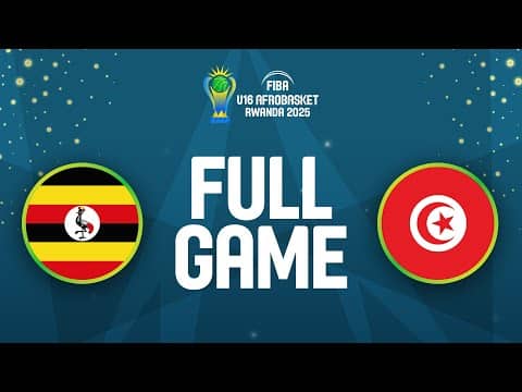 LIVE - Uganda v Tunisia | FIBA U16 AfroBasket 2025 | Classification 5-6