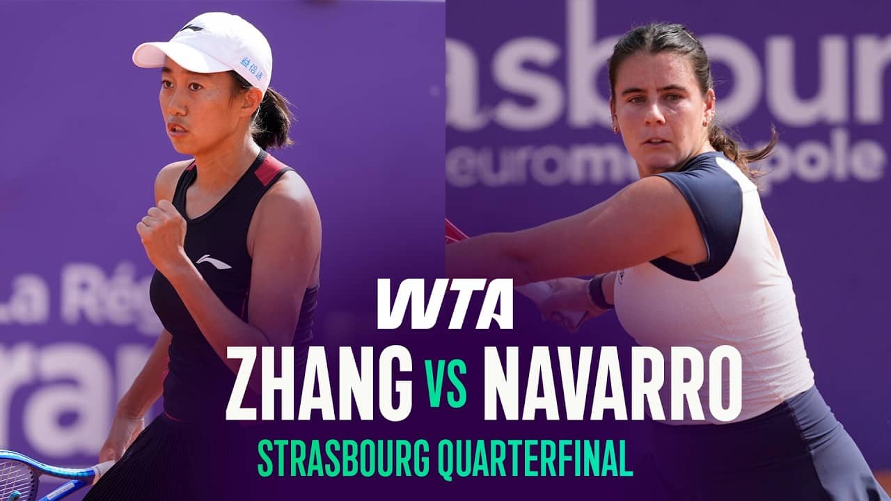 Shuai Zhang vs. Emma Navarro | 2026 Strasbourg Quarterfinal | WTA Match Highlights