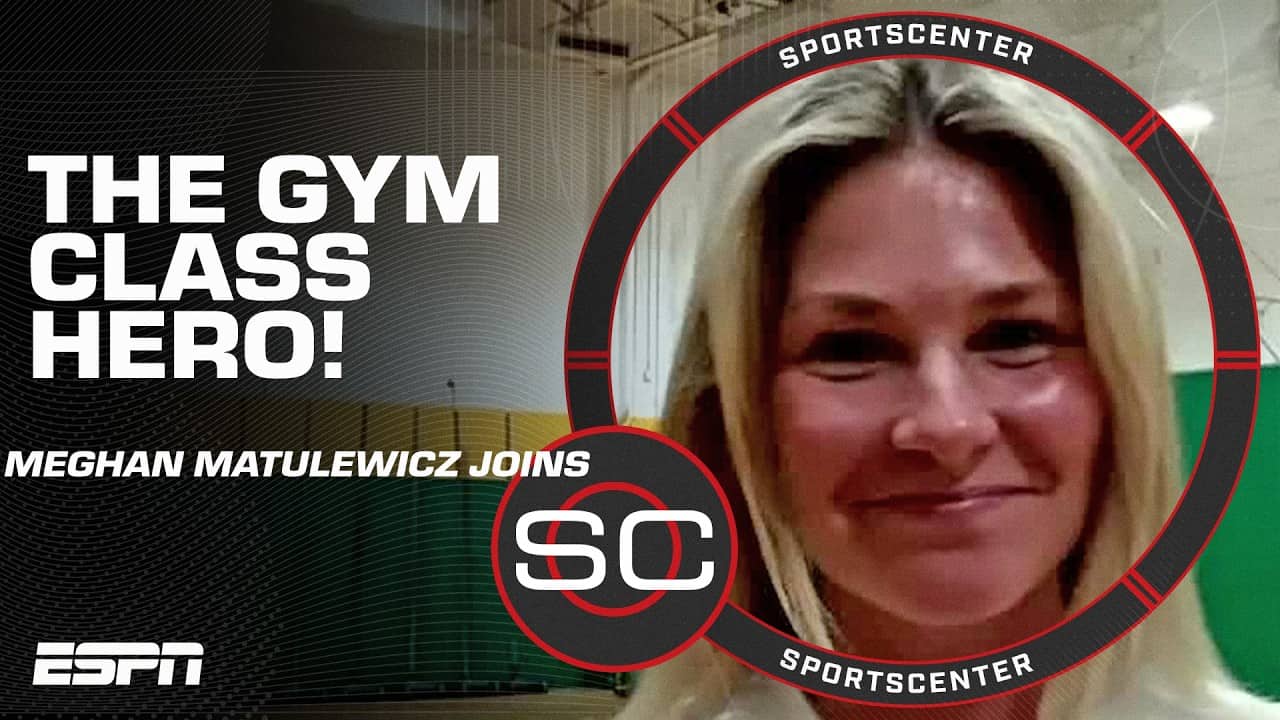 PE teacher Meghan Matulewicz shows her gym class TRICK! | SportsCenter