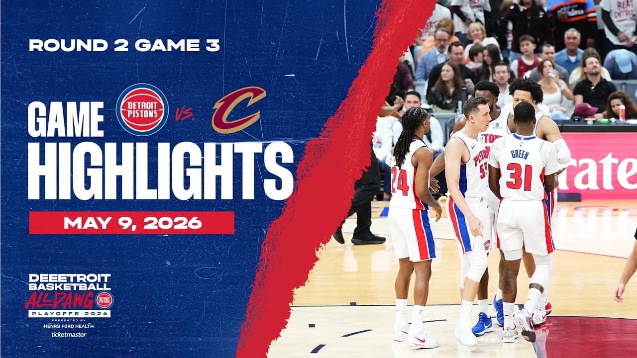 Detroit Pistons vs. Cleveland Cavaliers | ROUND TWO GAME THREE HIGHLIGHTS | 05.09.26
