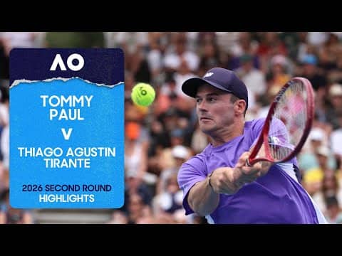 Tommy Paul v Thiago Agustin Tirante Highlights | Australian Open 2026 Second Round