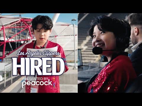 Kid Clipper Joins Clippers As An Announcer | LA Clippers Hired presented by Peacock 🎧😂