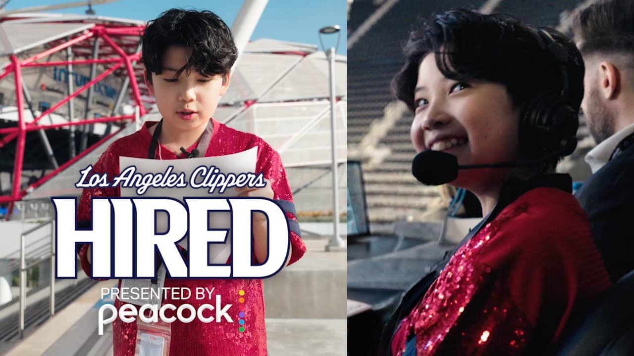 Kid Clipper Joins Clippers as an Announcer | LA Clippers Hired presented by Peacock 🎧😂