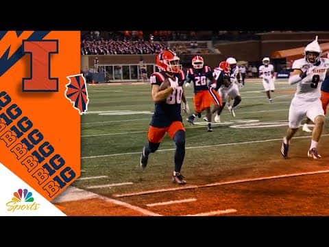 Illinois' Hank Beatty takes ELECTRIC punt return 69 yards to the house | Big Ten on NBC Sports