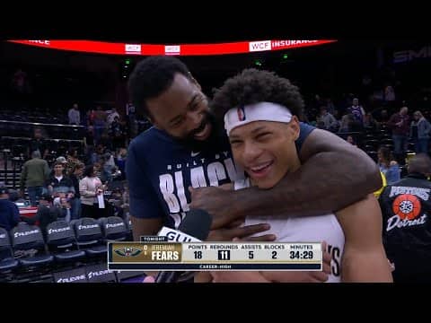 Jeremiah Fears on-court postgame interview | Pelicans vs. Jazz 2/28/26